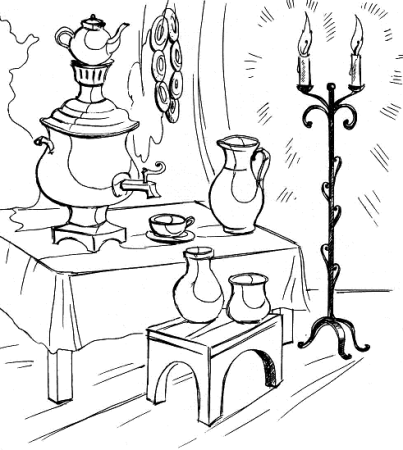 Раскраска Простоквашино папа дяди Федора