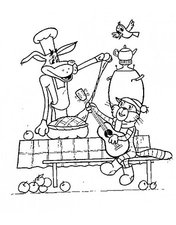 Раскраски к сказке Федорино горе