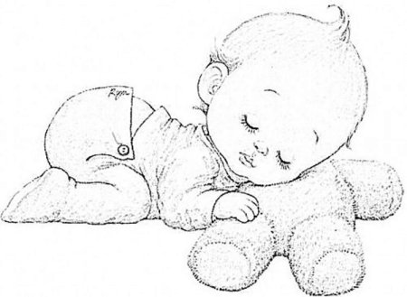 Грудничок раскраска