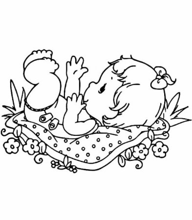 Раскраска кукла пупс