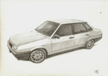 Рисунки машины ВАЗ 21099