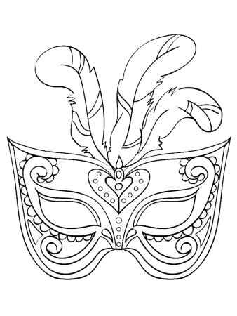Эскиз маски карнавальной