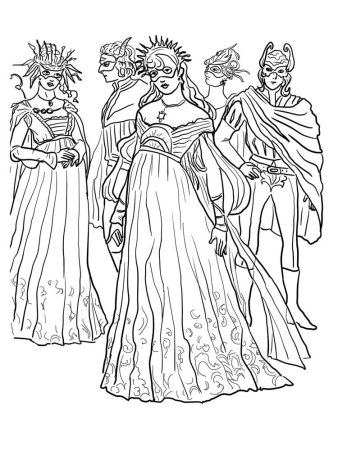 Карнавал рисунок