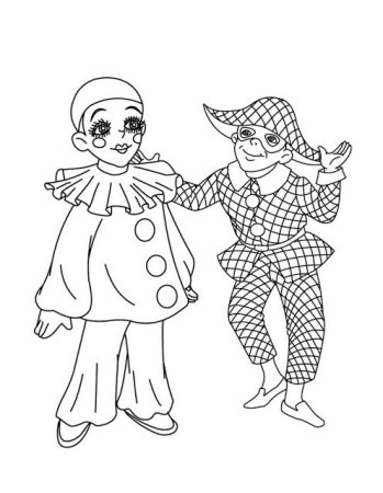 Театральные раскраски