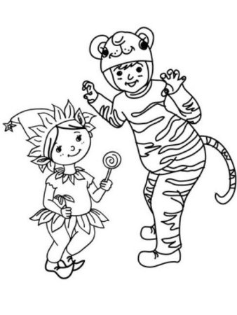 Карнавал раскраска для детей