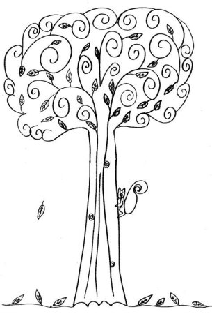 Чудо дерево раскраска для детей