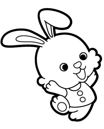 Заяц с морковкой раскраска