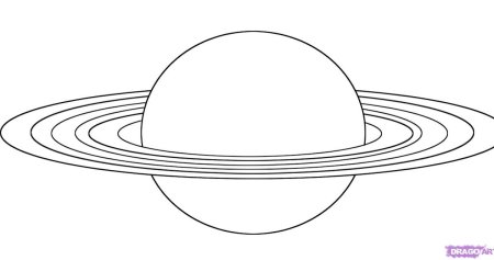 Сатурн трафарет