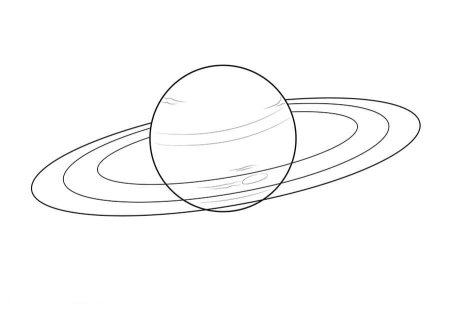 Сатурн раскраска для детей