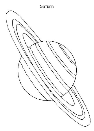 Планеты солнечной системы раскраска Сатурн