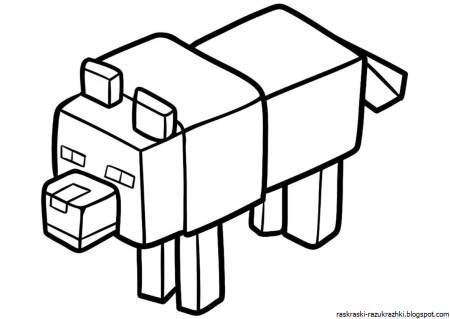 Раскраски из МАЙНКРАФТА
