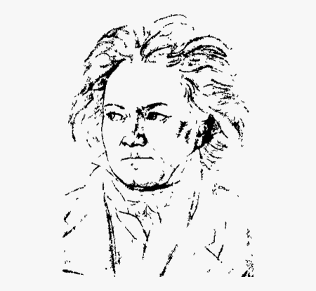 Людвиг Ван Бетховен рисунок
