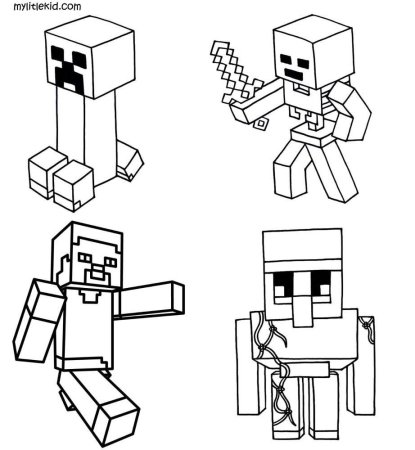 Раскраска майнкрафт