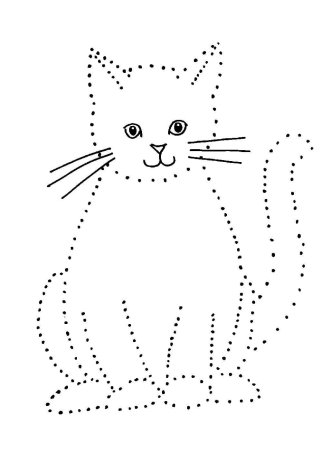 Рисование по точкам для детей