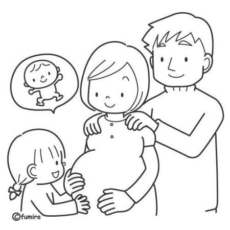 Раскраска ко Дню матери