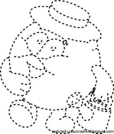 Раскраски обводилки