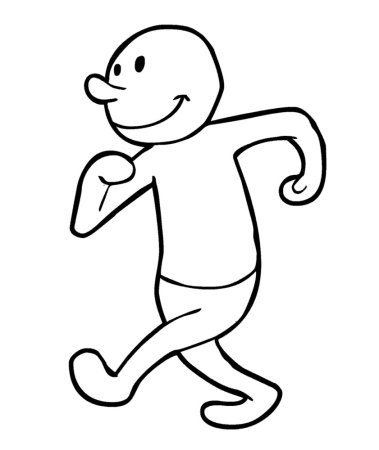 Человек схематично