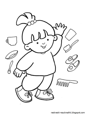 Человечек раскраска