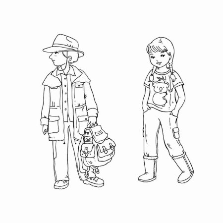 Человечек раскраска для детей