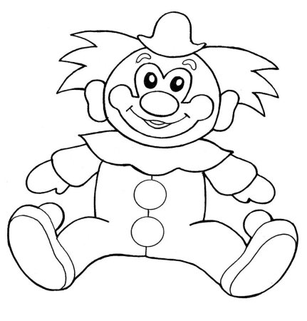 Скоморох раскраска