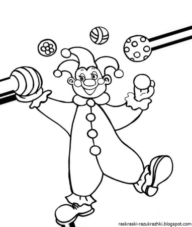 Петрушка раскраска