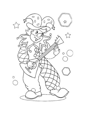 Петрушка раскраска для детей