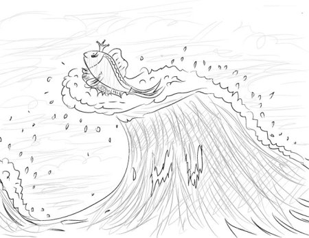 Старуха из сказки Пушкина о рыбаке и рыбке раскраска