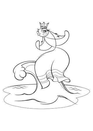 Раскраски к сказке Пушкина о рыбаке и рыбке