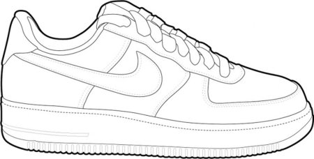 Nike Air Force 1 drawing