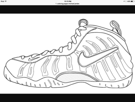 Nike Air Max раскраска