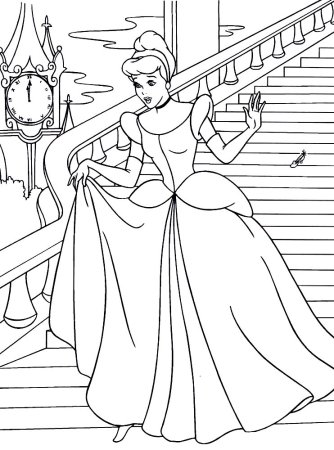 Принцесса. Раскраска