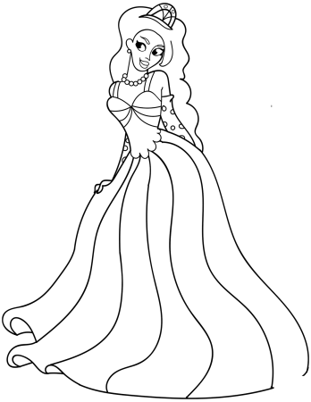 Раскраски для девочек принцессы