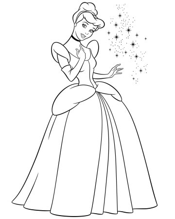 Принцесса Бель раскраска
