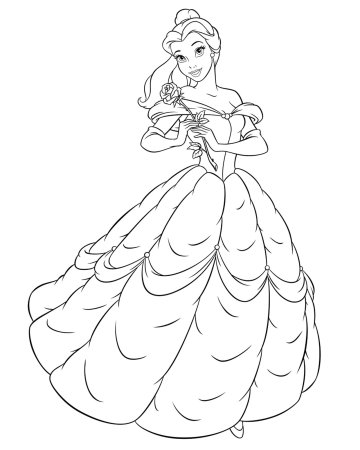 Диснеевские принцессы раскраска Золушка