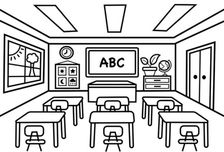 Эскиз школьного кабинета