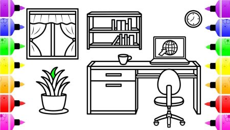 Эскиз рабочего кабинета