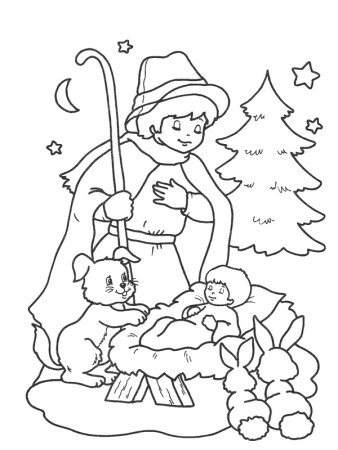 Рождественские раскраски