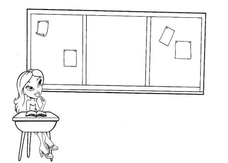 Эскиз интерьера класса