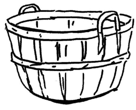 Корзина раскраска