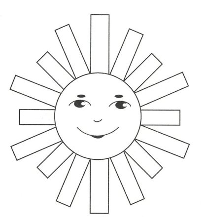 Солнце трафарет