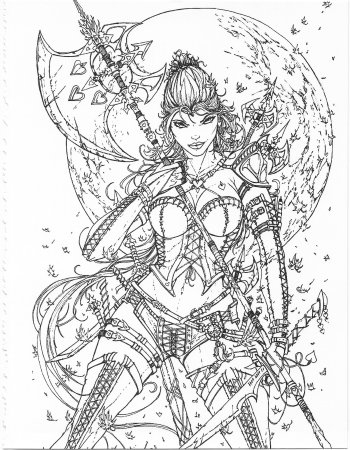 Раскраска фантастика для девочек