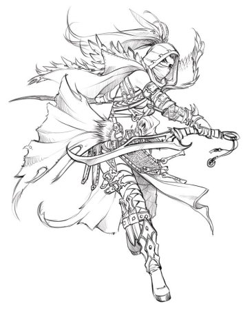 Эскизы фэнтези персонажей