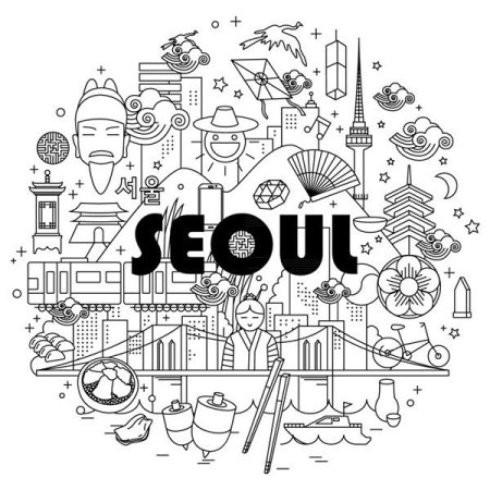 Корейские раскраски антистресс