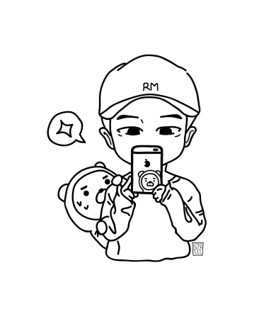 Раскраски БТС Чиби