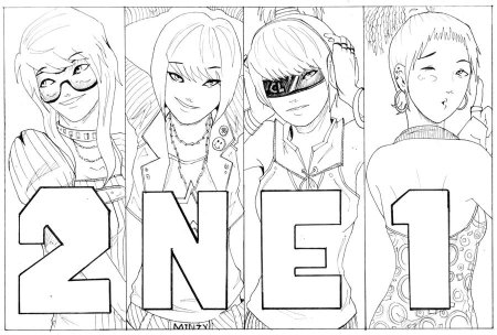 Раскраски БТС вся группа