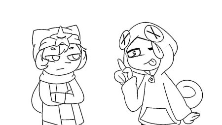 Раскраска Браво старс Леон и Сэнди