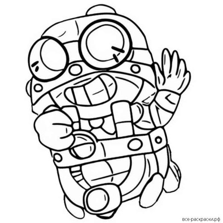 Распечатка Brawl Stars Леон