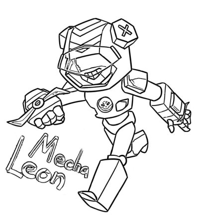 Раскраска Браво старс Леон