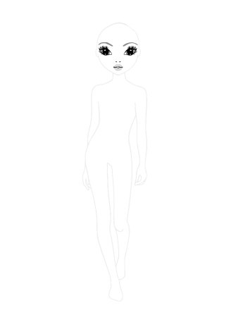 Модели для рисования одежды