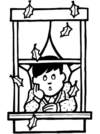 Окно раскраска для детей